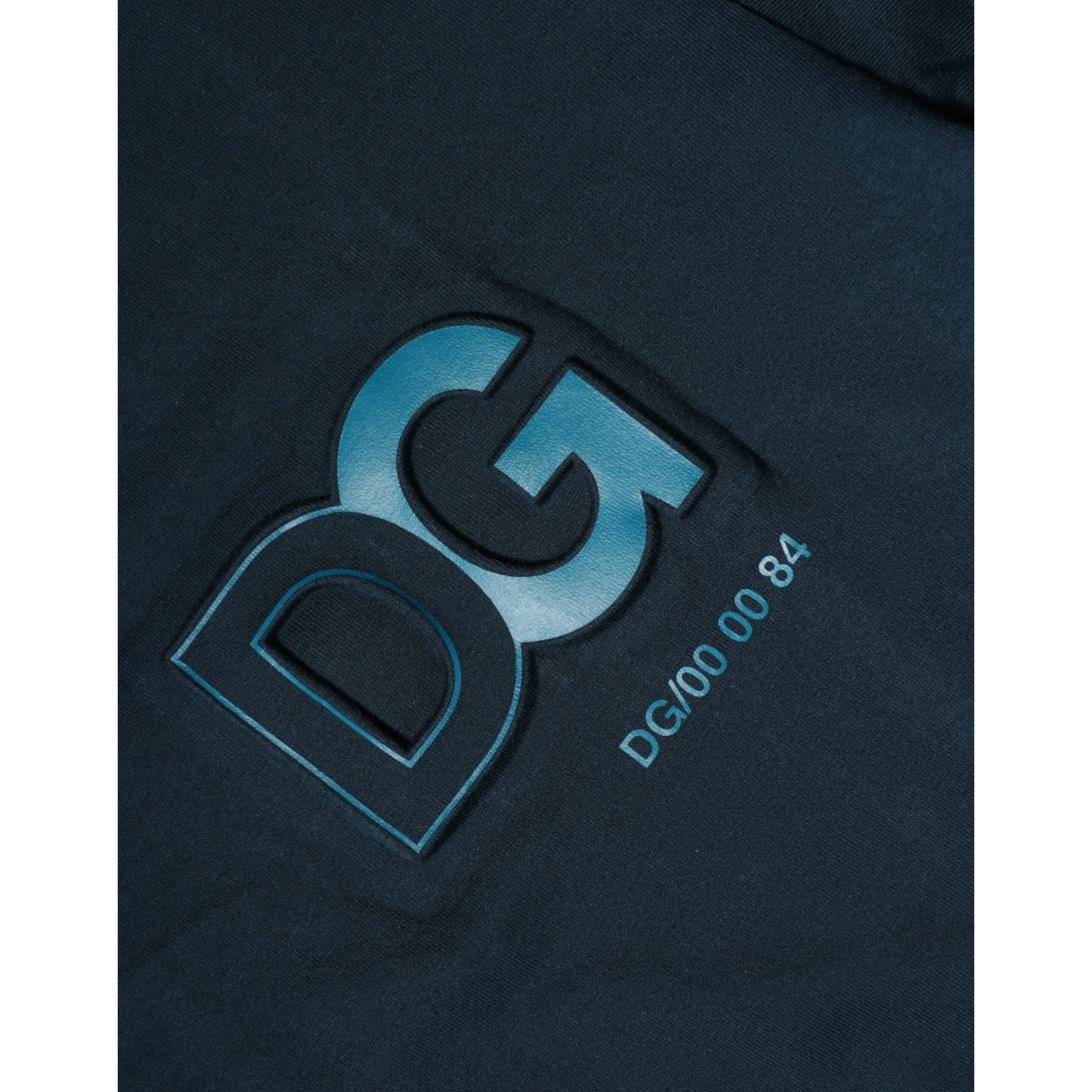 Blue Logo Crew Neck Short Sleeves T-shirt