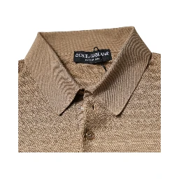 Brown Collared Short Sleeves Polo T-shirt