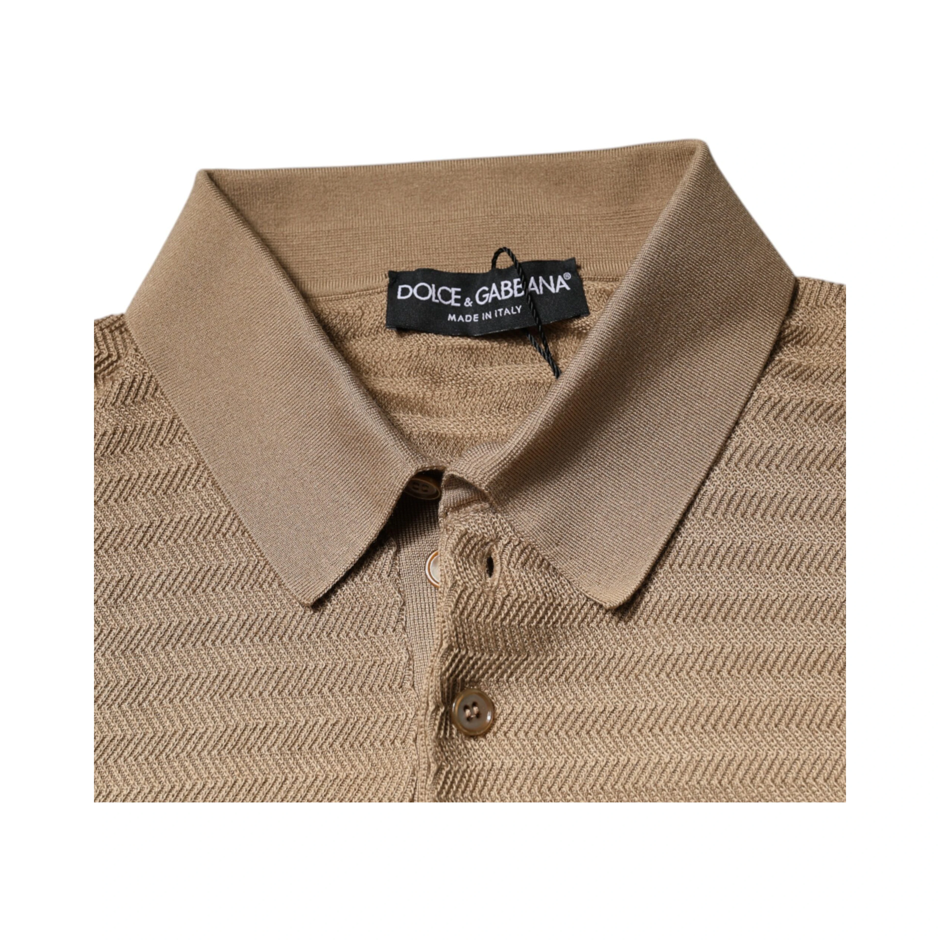 Brown Collared Short Sleeves Polo T-shirt