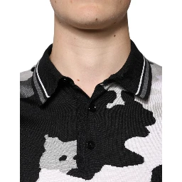 Multicolor Camouflage Collared Polo T-shirt