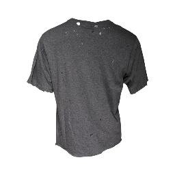 Gray Logo Crew Neck Short Sleeves T-shirt