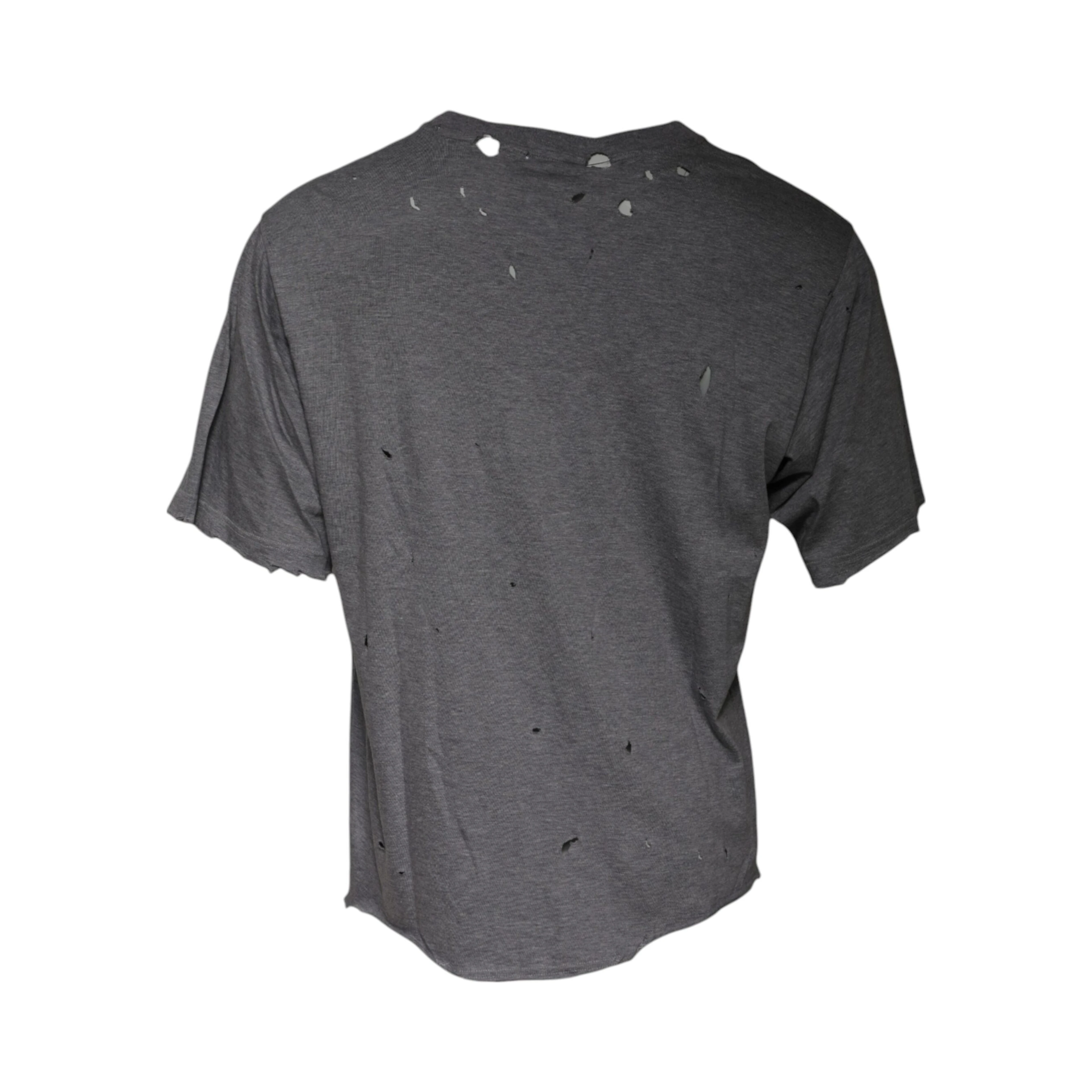 Gray Logo Crew Neck Short Sleeves T-shirt