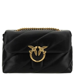 Black Calf Leather Bos Taurus Shoulder Bag