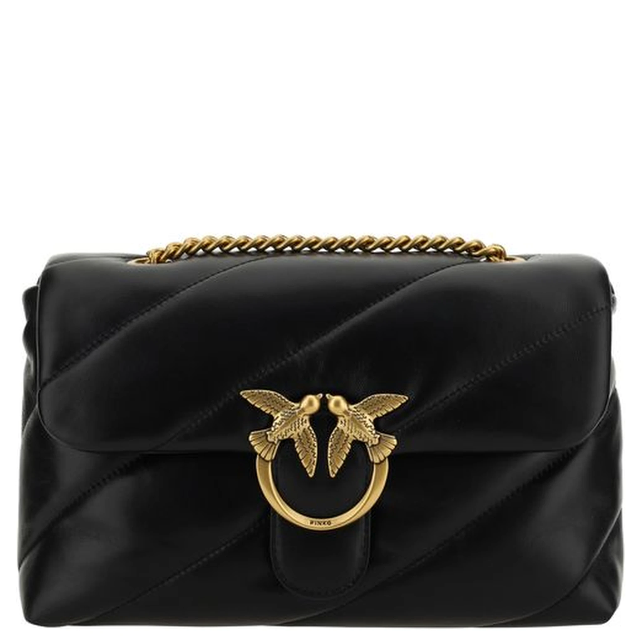 Black Calf Leather Bos Taurus Shoulder Bag