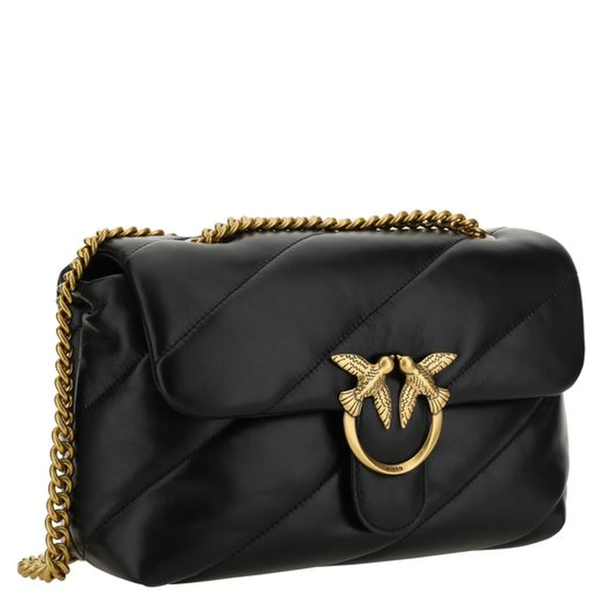 Black Calf Leather Bos Taurus Shoulder Bag