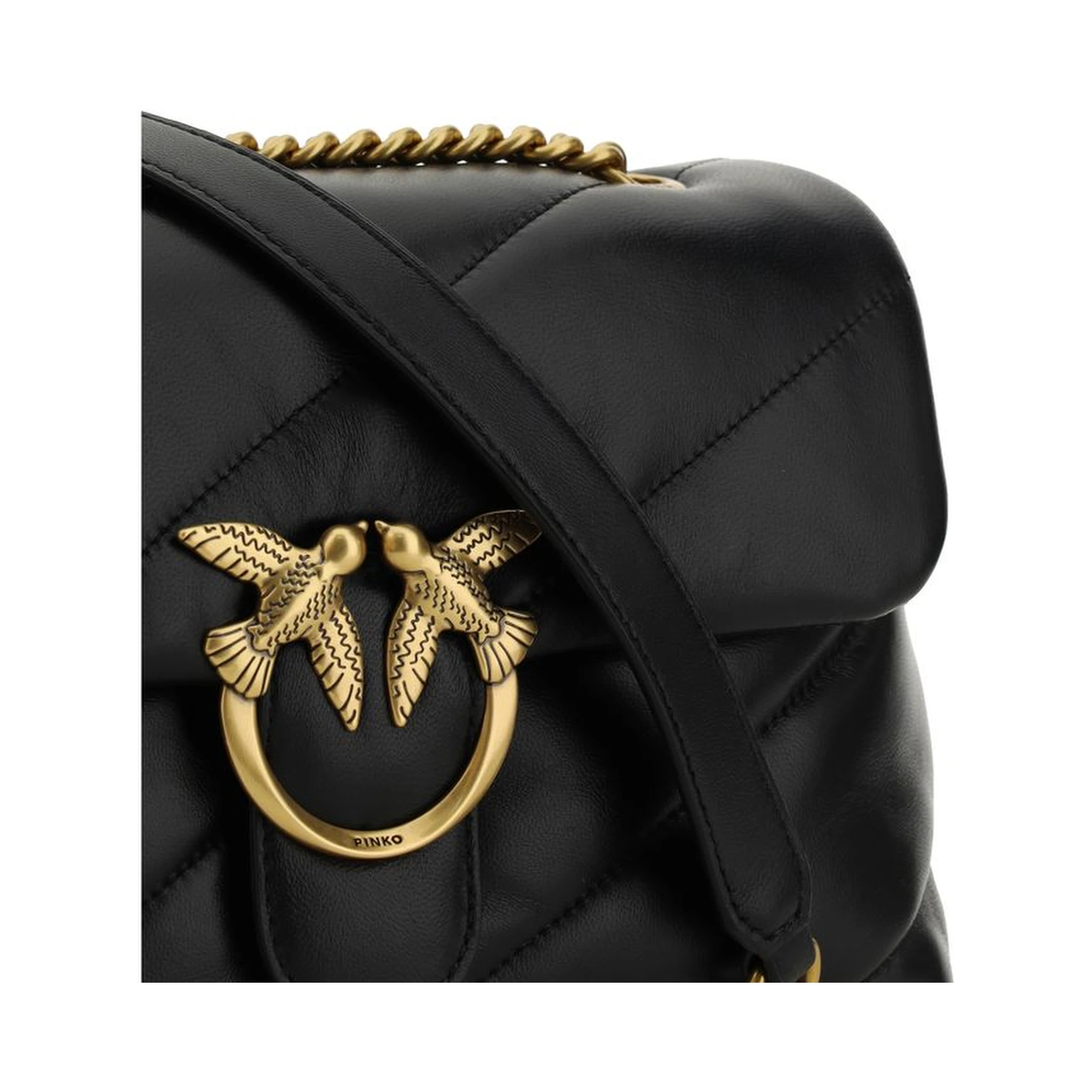 Black Calf Leather Bos Taurus Shoulder Bag