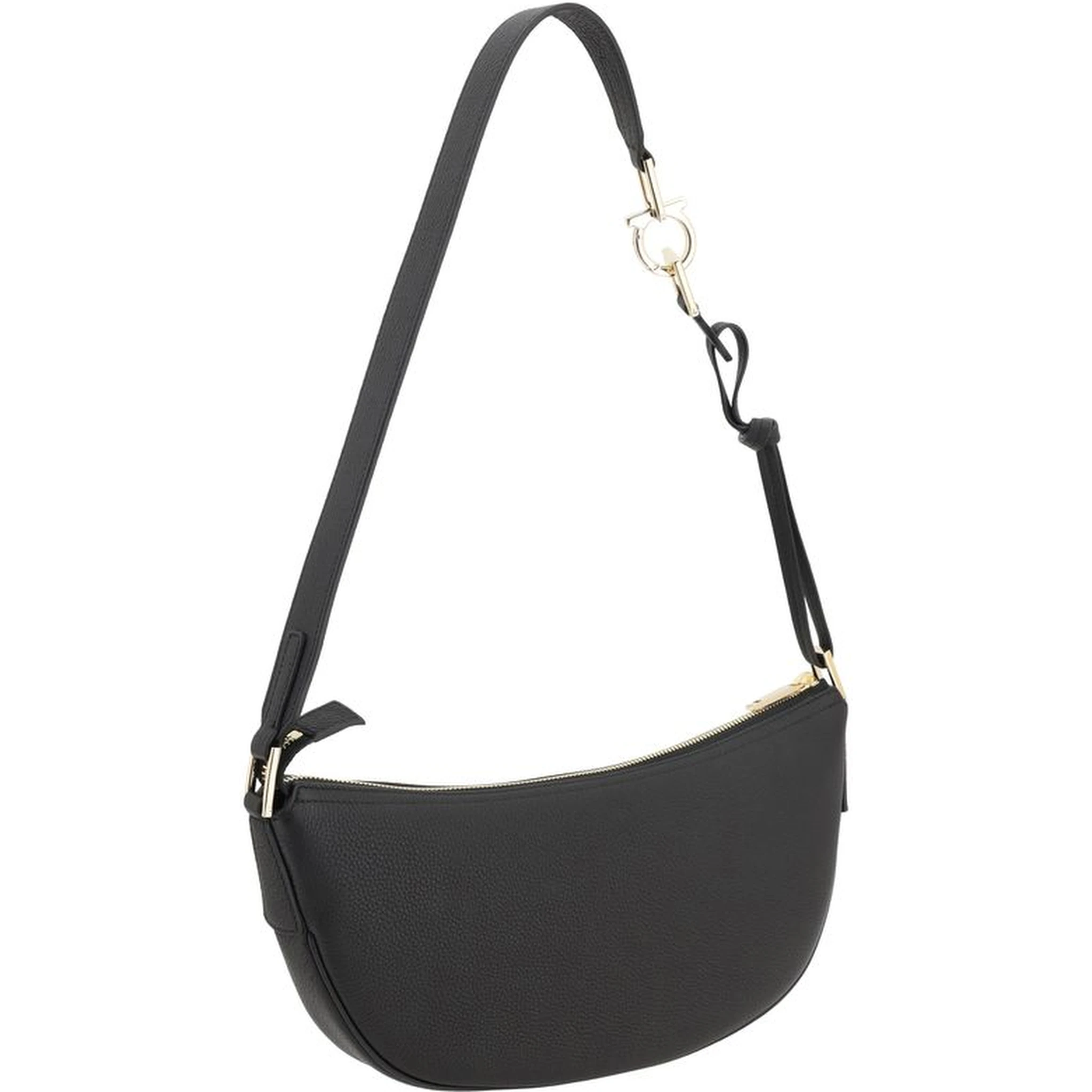 Black Calf Leather Bos Taurus Shoulder Bag