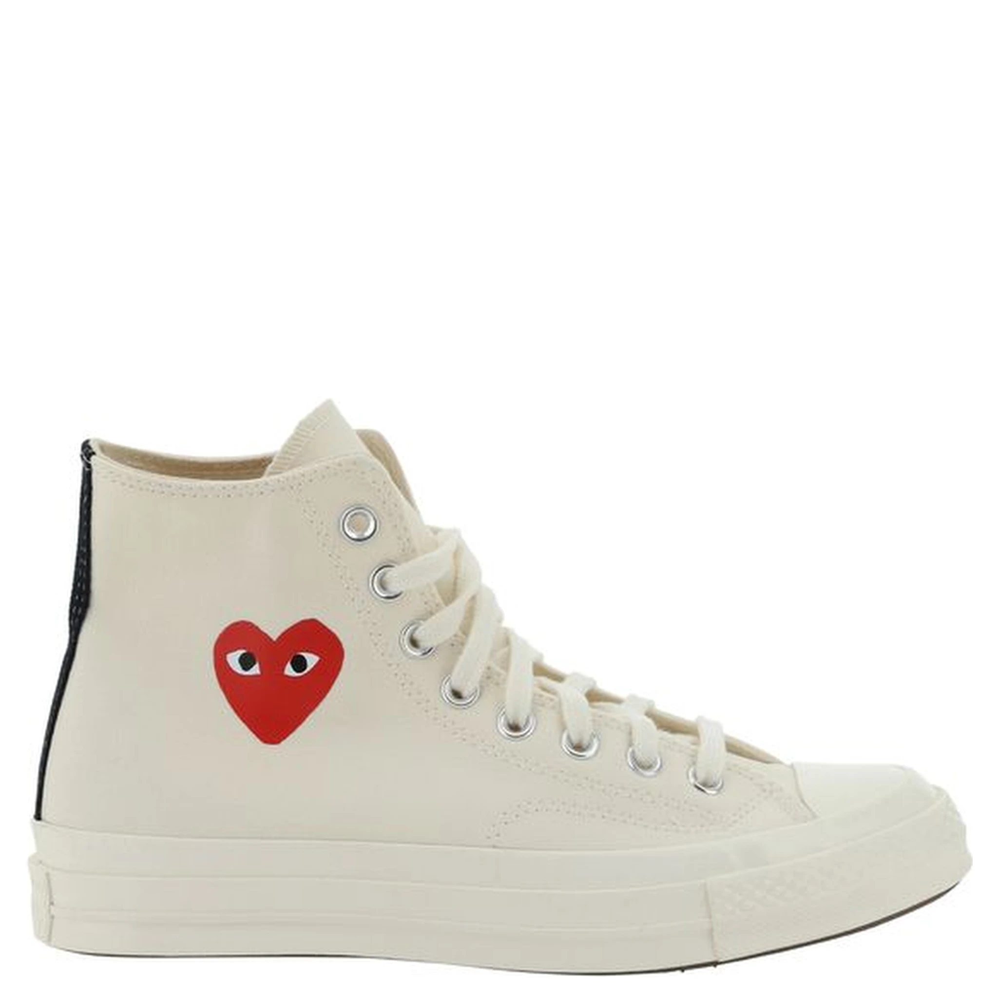 White Rubber High Top Sneakers