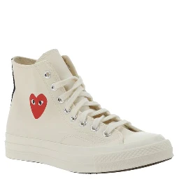 White Rubber High Top Sneakers