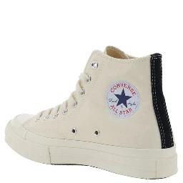 White Rubber High Top Sneakers