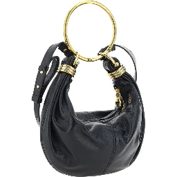 Black Calf Leather Bos Taurus Handbag