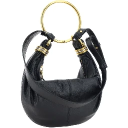 Black Calf Leather Bos Taurus Handbag