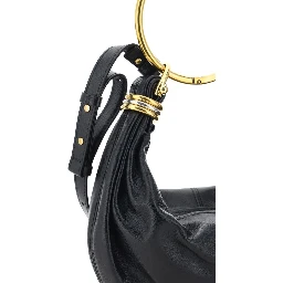 Black Calf Leather Bos Taurus Handbag