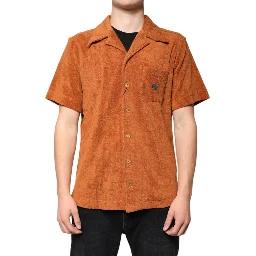 Hazel Cotton Velvet Button Down Collared Shirt