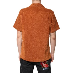 Hazel Cotton Velvet Button Down Collared Shirt