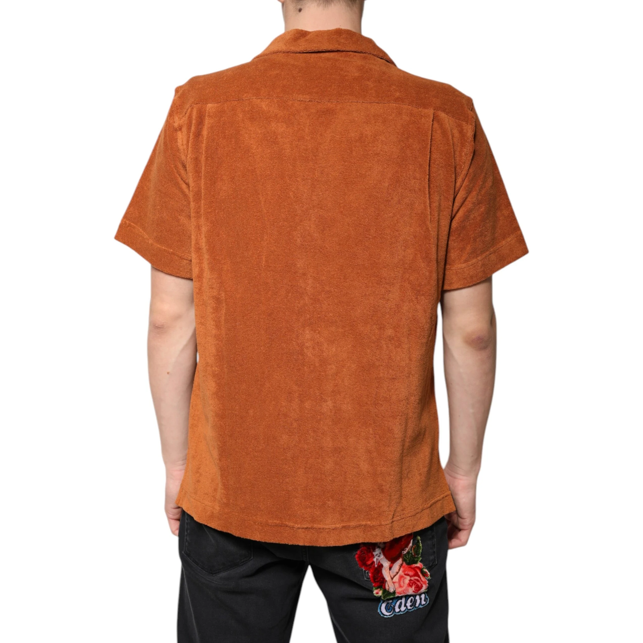 Hazel Cotton Velvet Button Down Collared Shirt