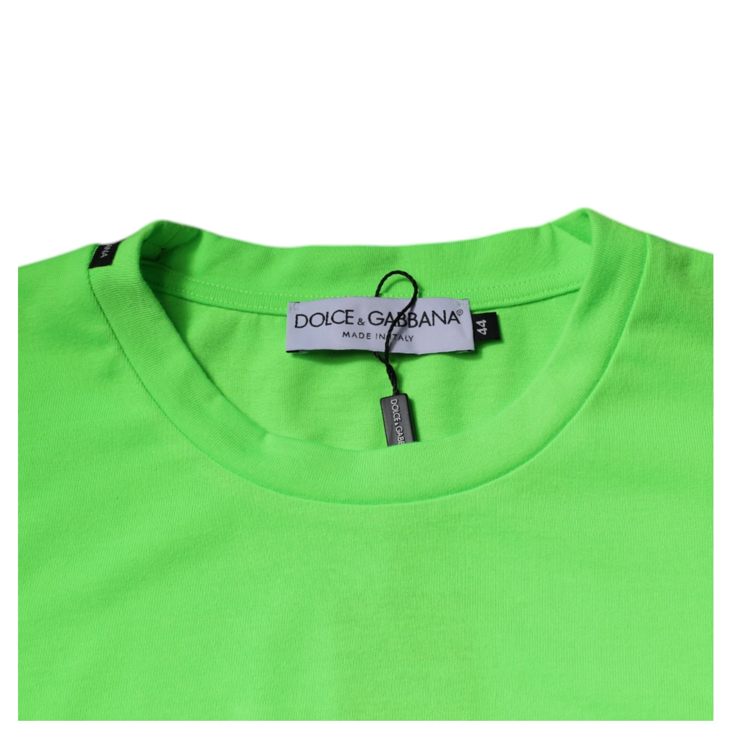 Green Logo Polyester Crew Neck T-shirt