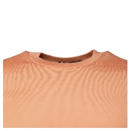 Beige Wool Crewneck Pullover Cropped Sweater