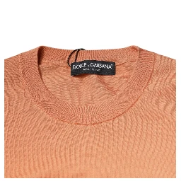 Beige Wool Crewneck Pullover Cropped Sweater