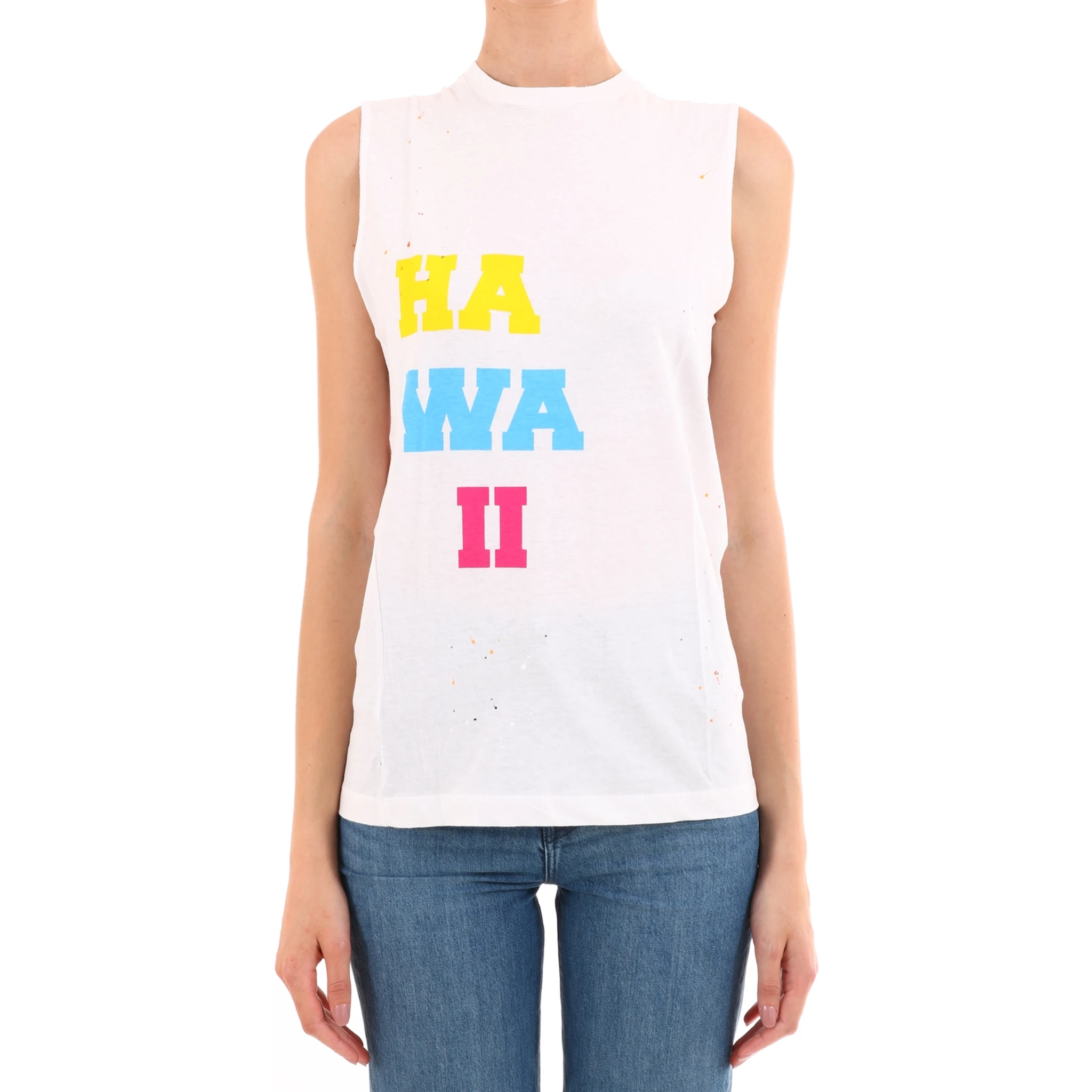 Hawaii White cotton top