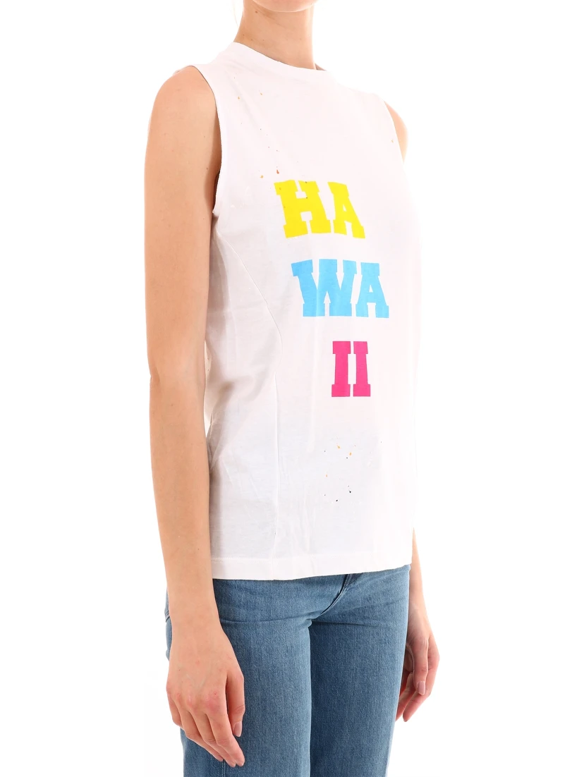 Hawaii White cotton top