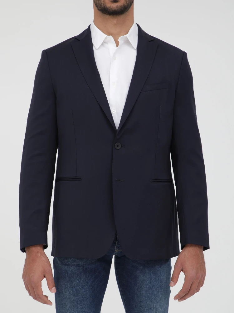 Blue wool jacket