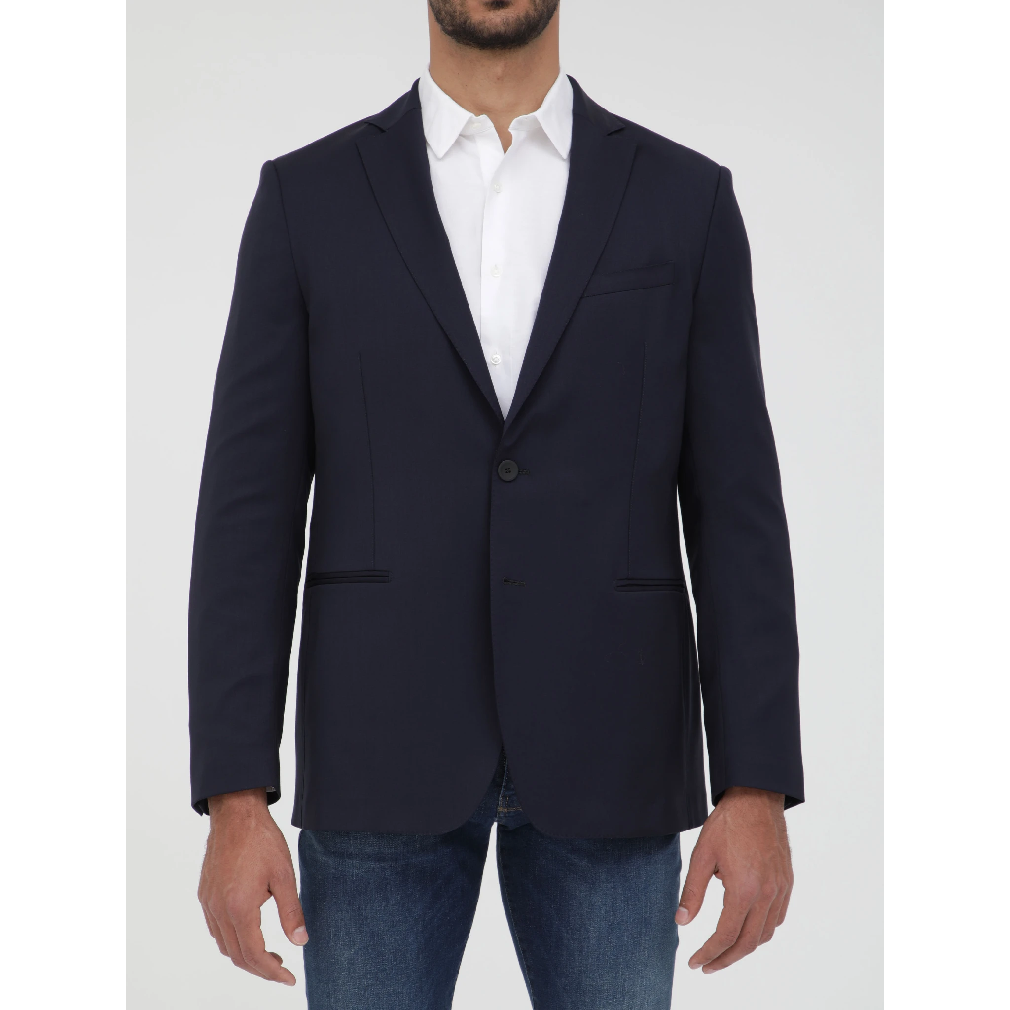 Blue wool jacket