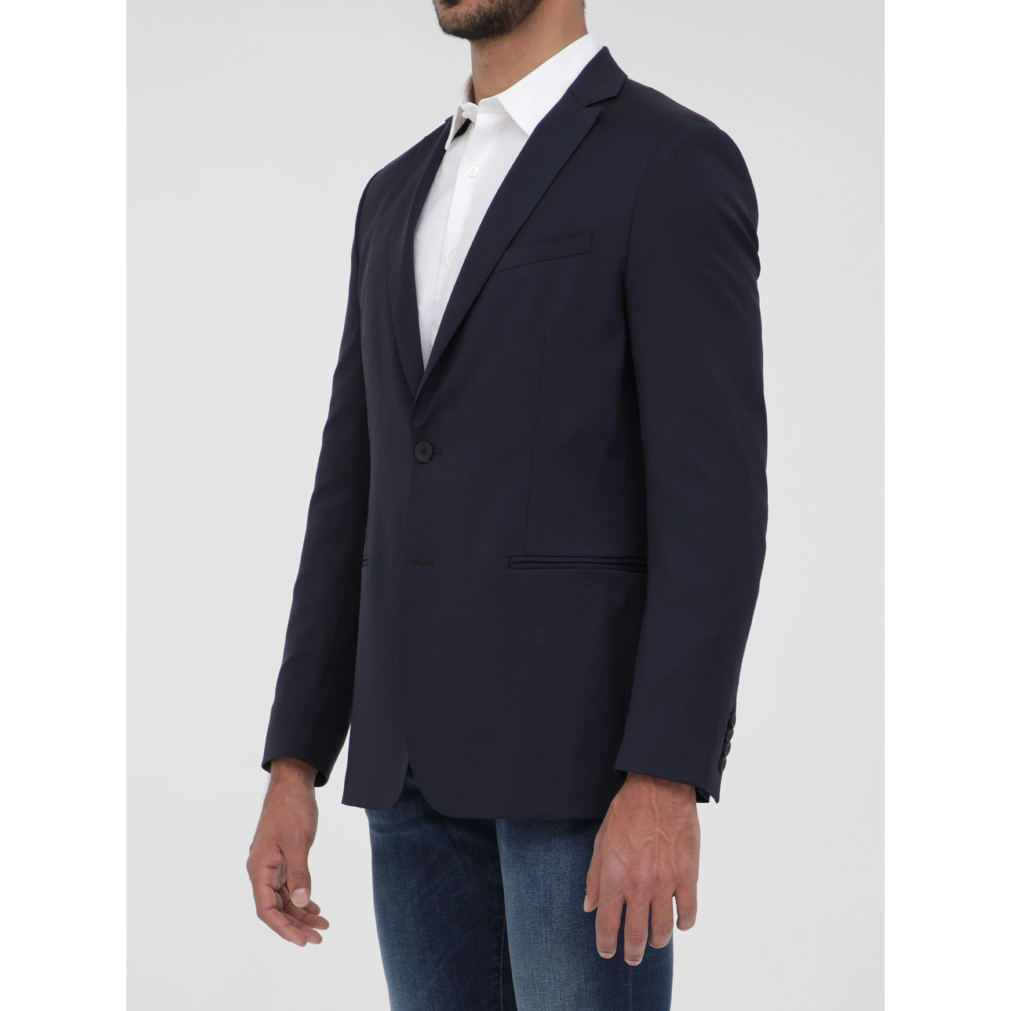 Blue wool jacket