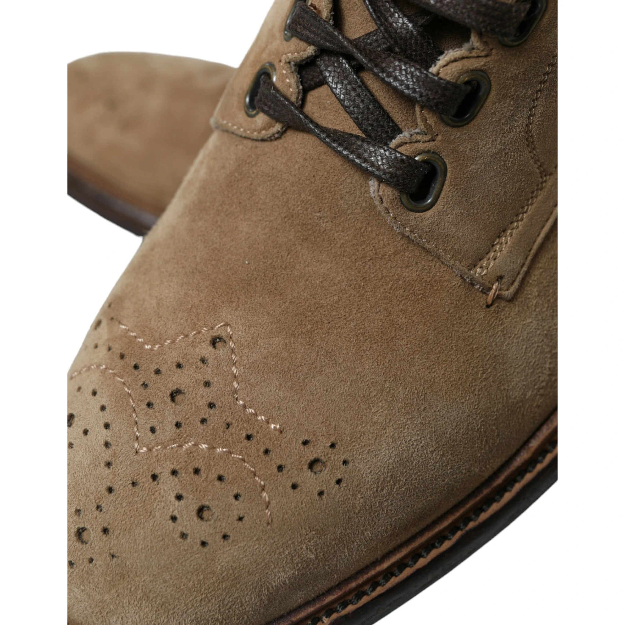 Brown Leather Lace Up Ankle Boots Shoes