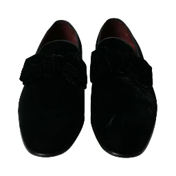 Black Velvet Loafers Formal Dress Shoes