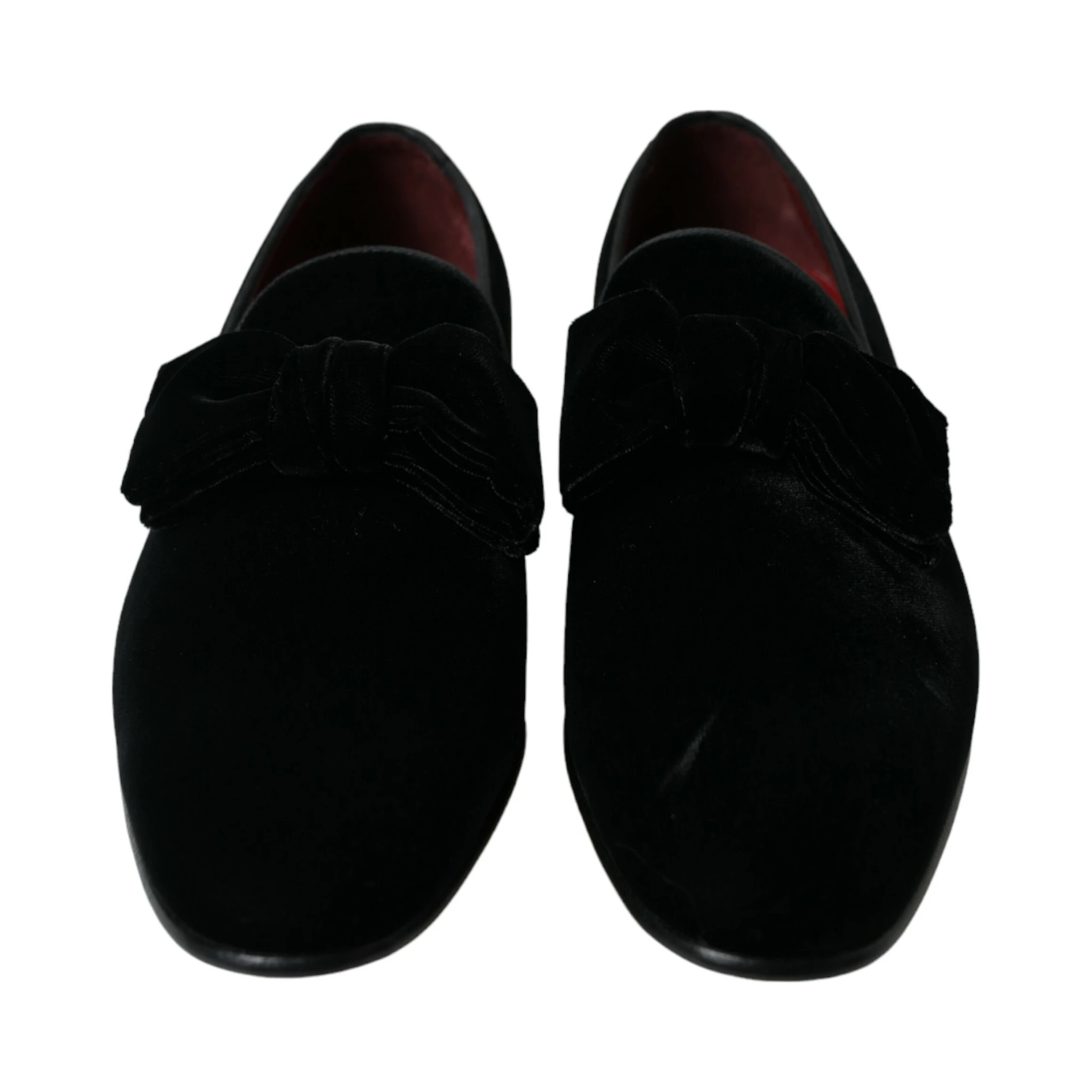 Black Velvet Loafers Formal Dress Shoes