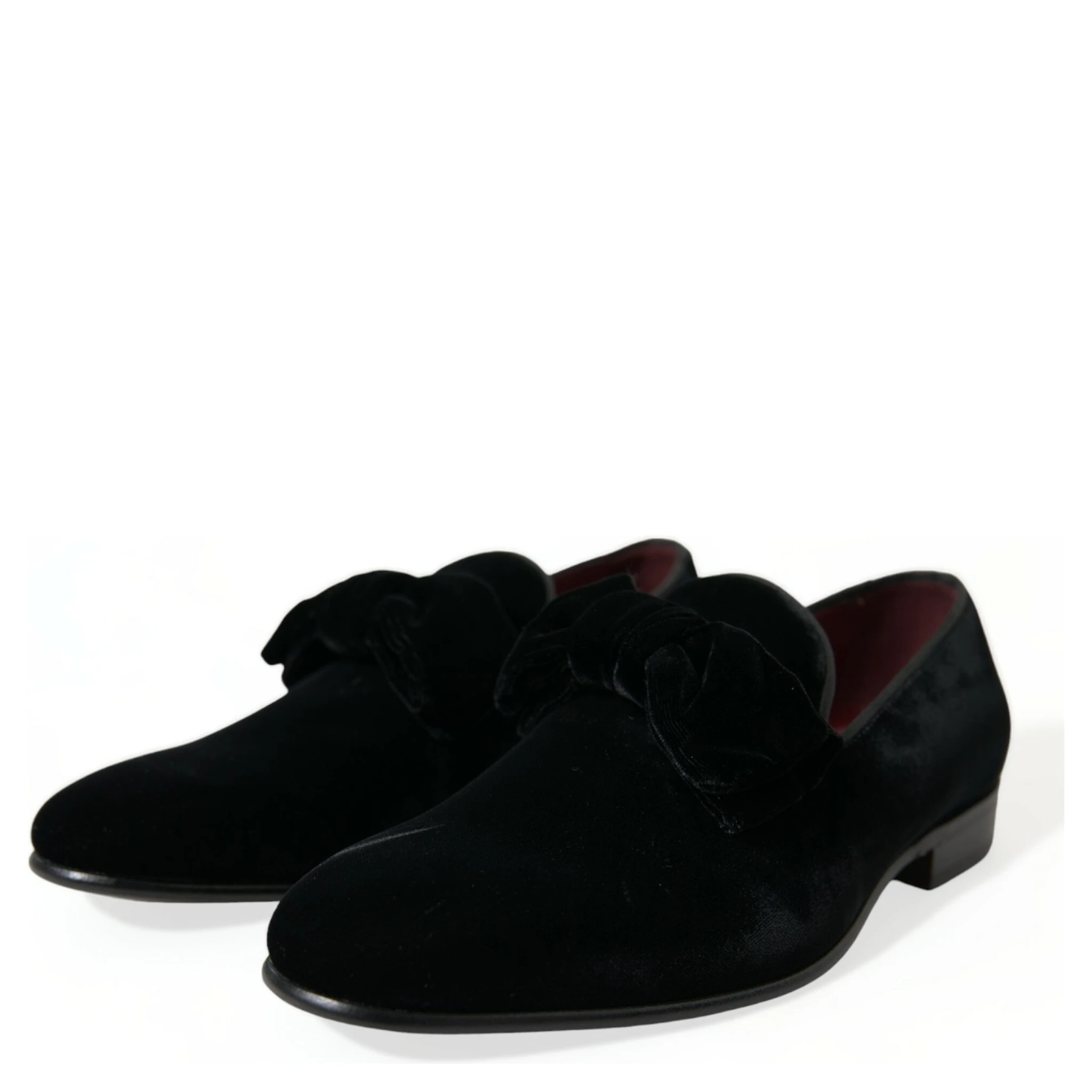 Black Velvet Loafers Formal Dress Shoes