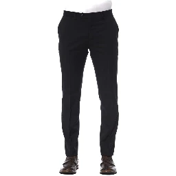 Black Virgin Wool Pant