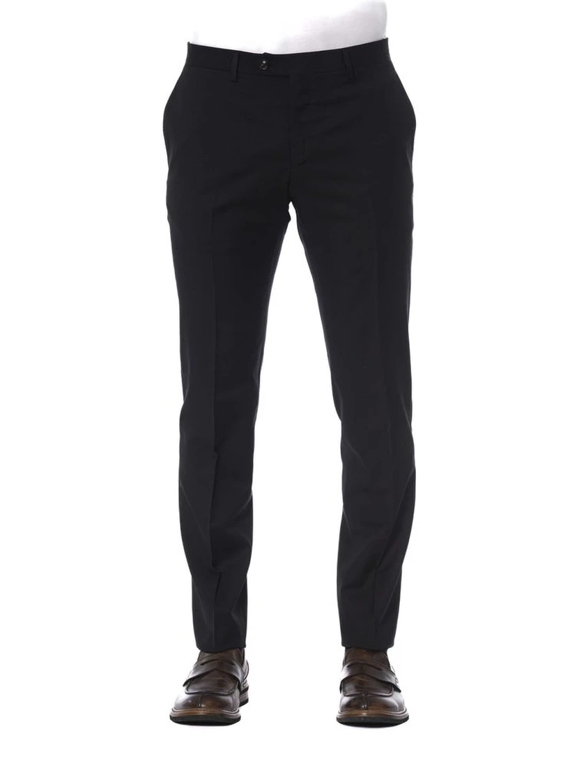 Black Virgin Wool Pant