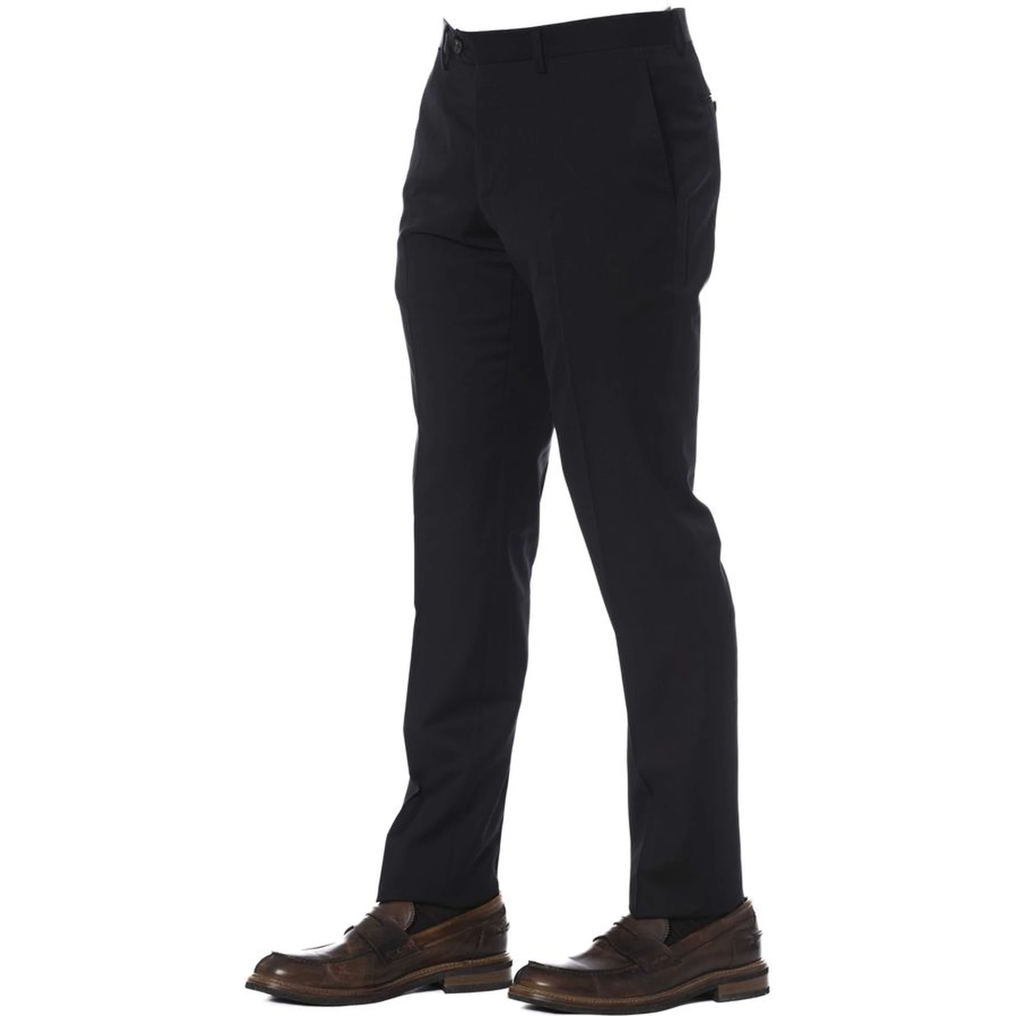 Black Virgin Wool Pant