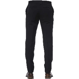 Black Virgin Wool Pant