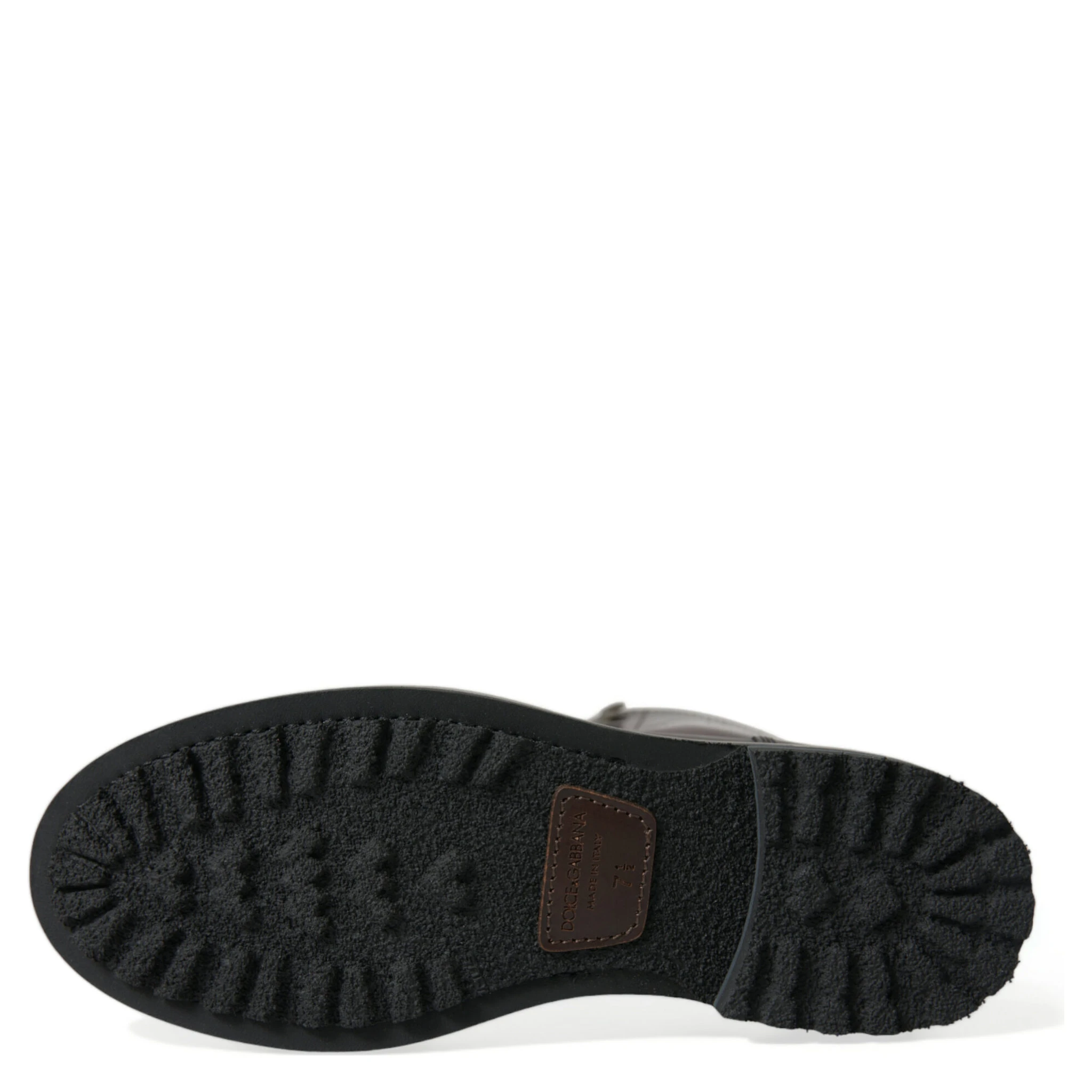 Black Leather Military Combat Boots Shoes