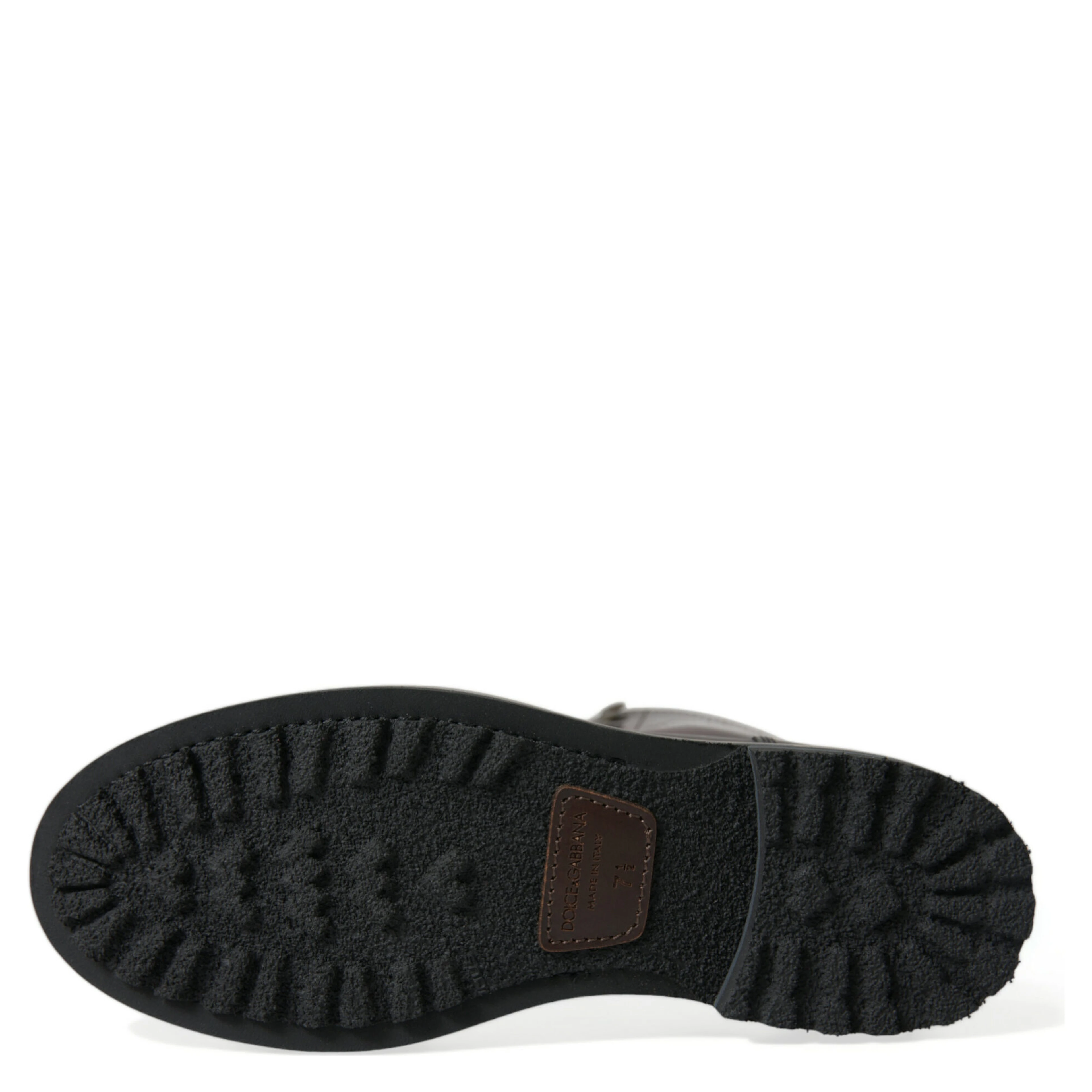Black Leather Military Combat Boots Shoes