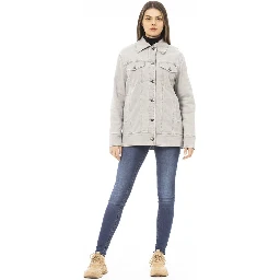 Gray Cotton Jackets & Coat