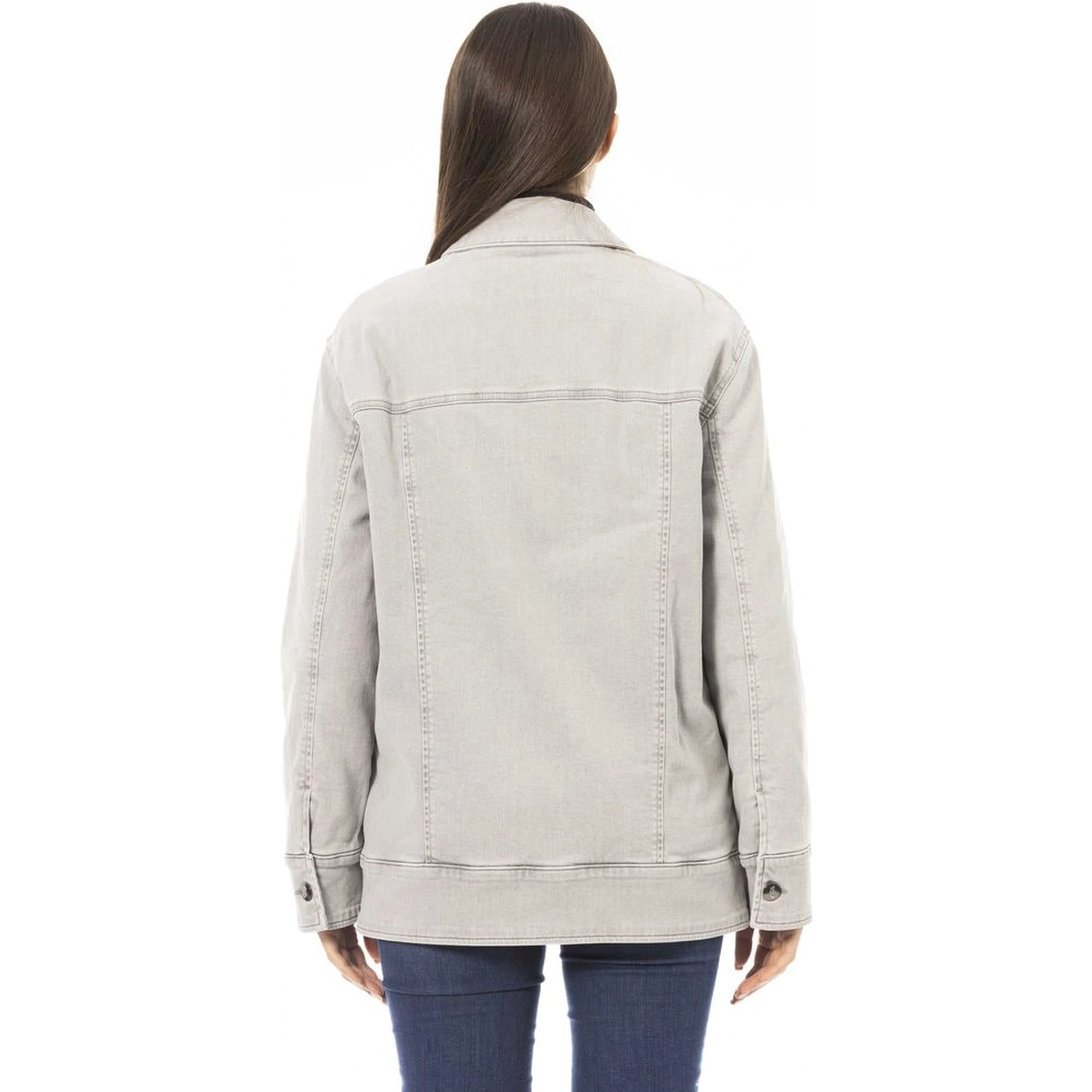 Gray Cotton Jackets & Coat