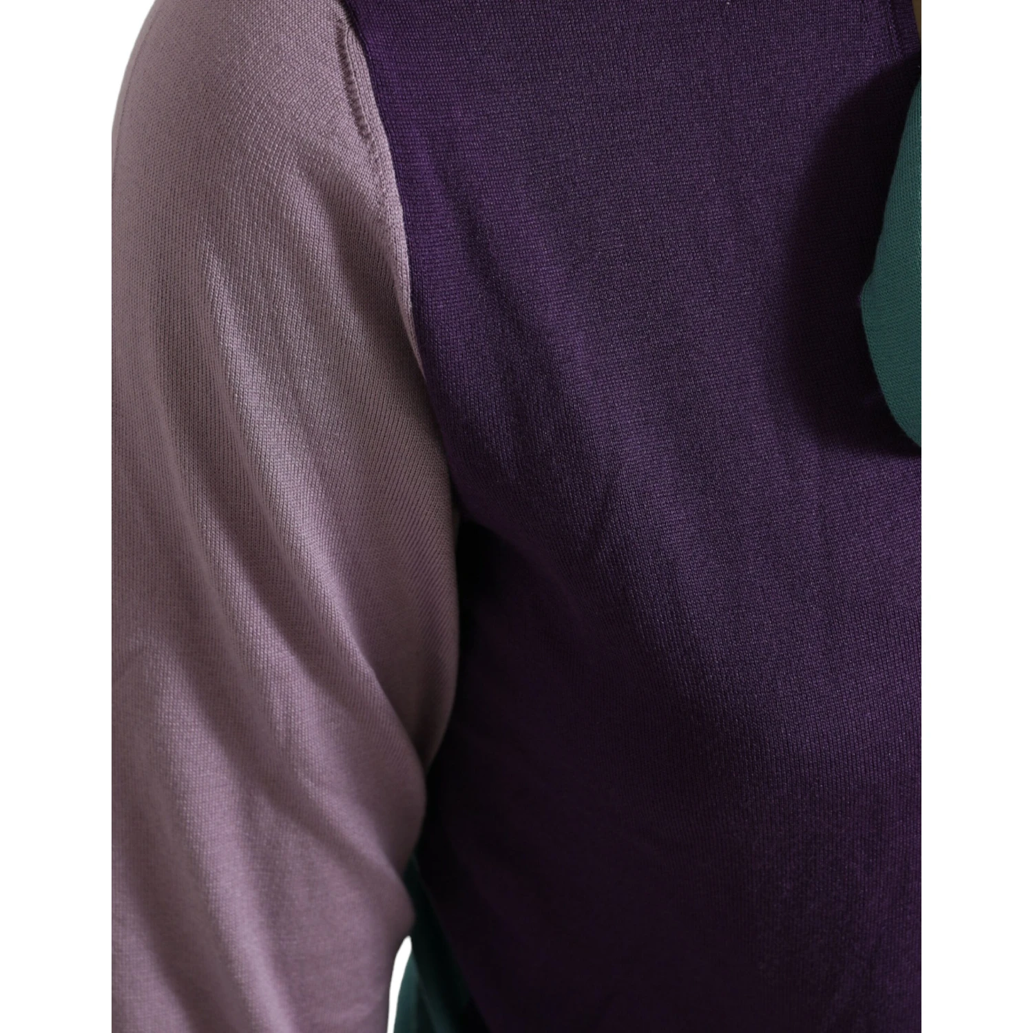 Multicolor Bow Fastening Pullover Sweater