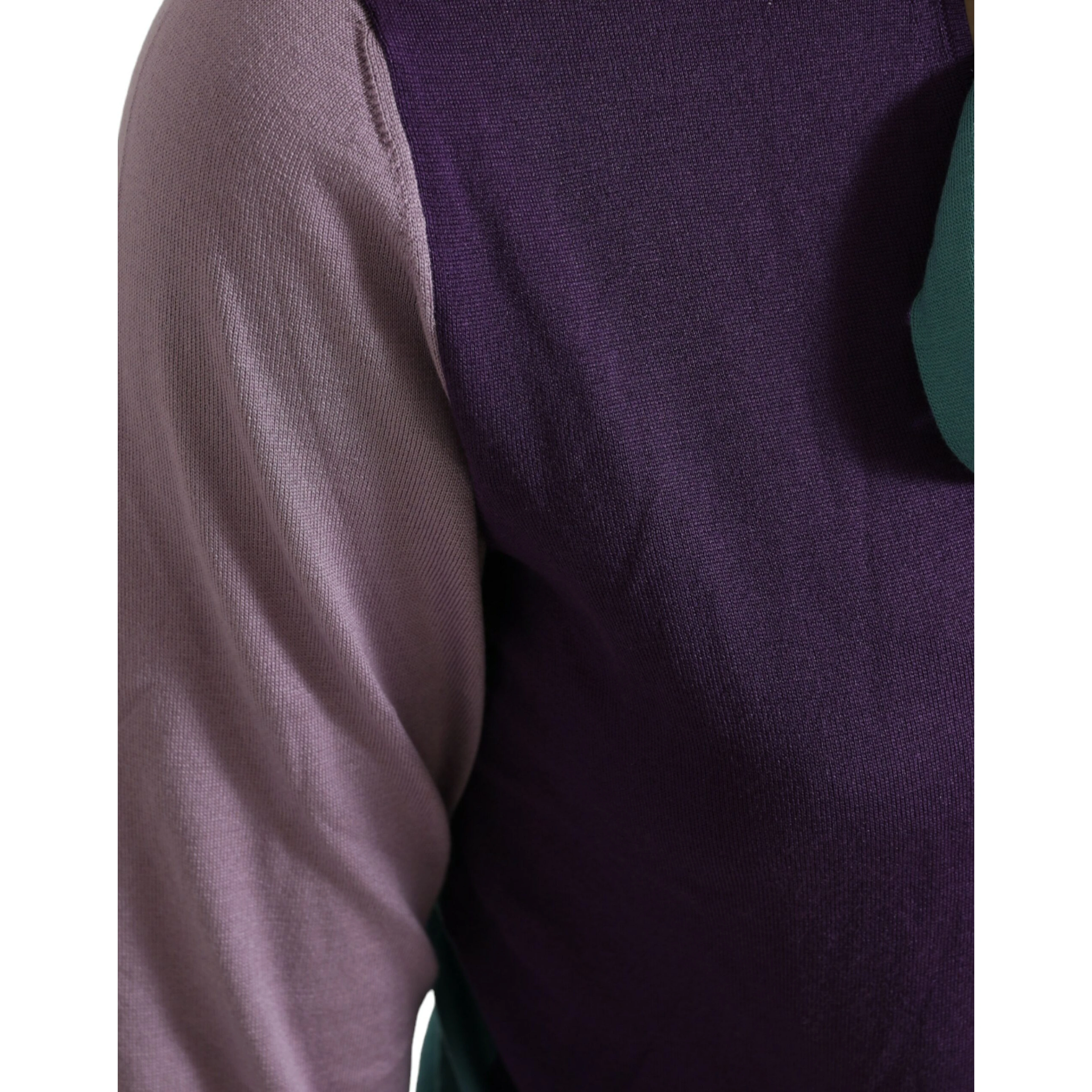Multicolor Bow Fastening Pullover Sweater