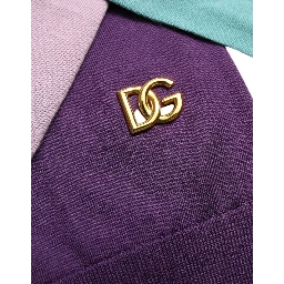 Multicolor Bow Fastening Pullover Sweater