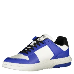 Blue Polyester Sneaker