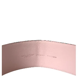 Multicolor Floral Jacquard Lurex Gold Buckle Belt