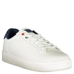 حذاء رياضي أبيض من البوليستر