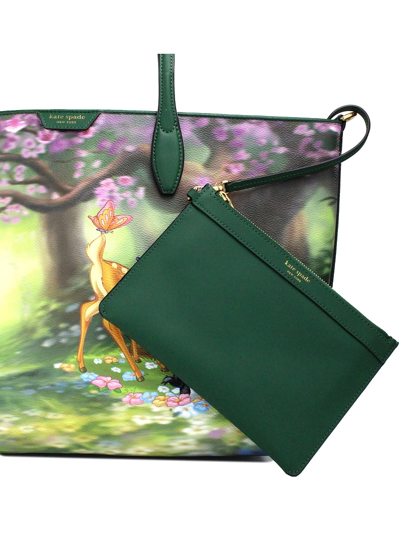 Disney Sutton Bambi Coated Canvas Shoulder Tote Handbag Purse