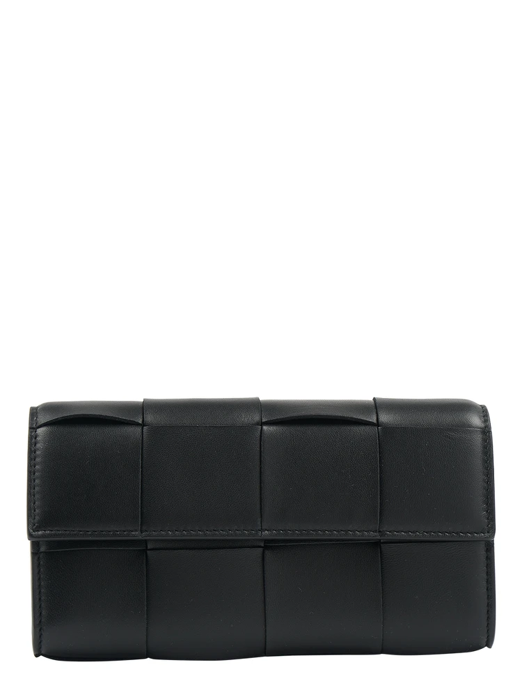 Cassette Intrecciato Leather Wallet