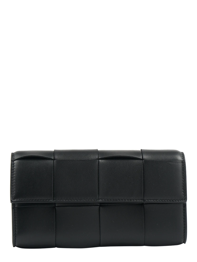 Cassette Intrecciato Leather Wallet