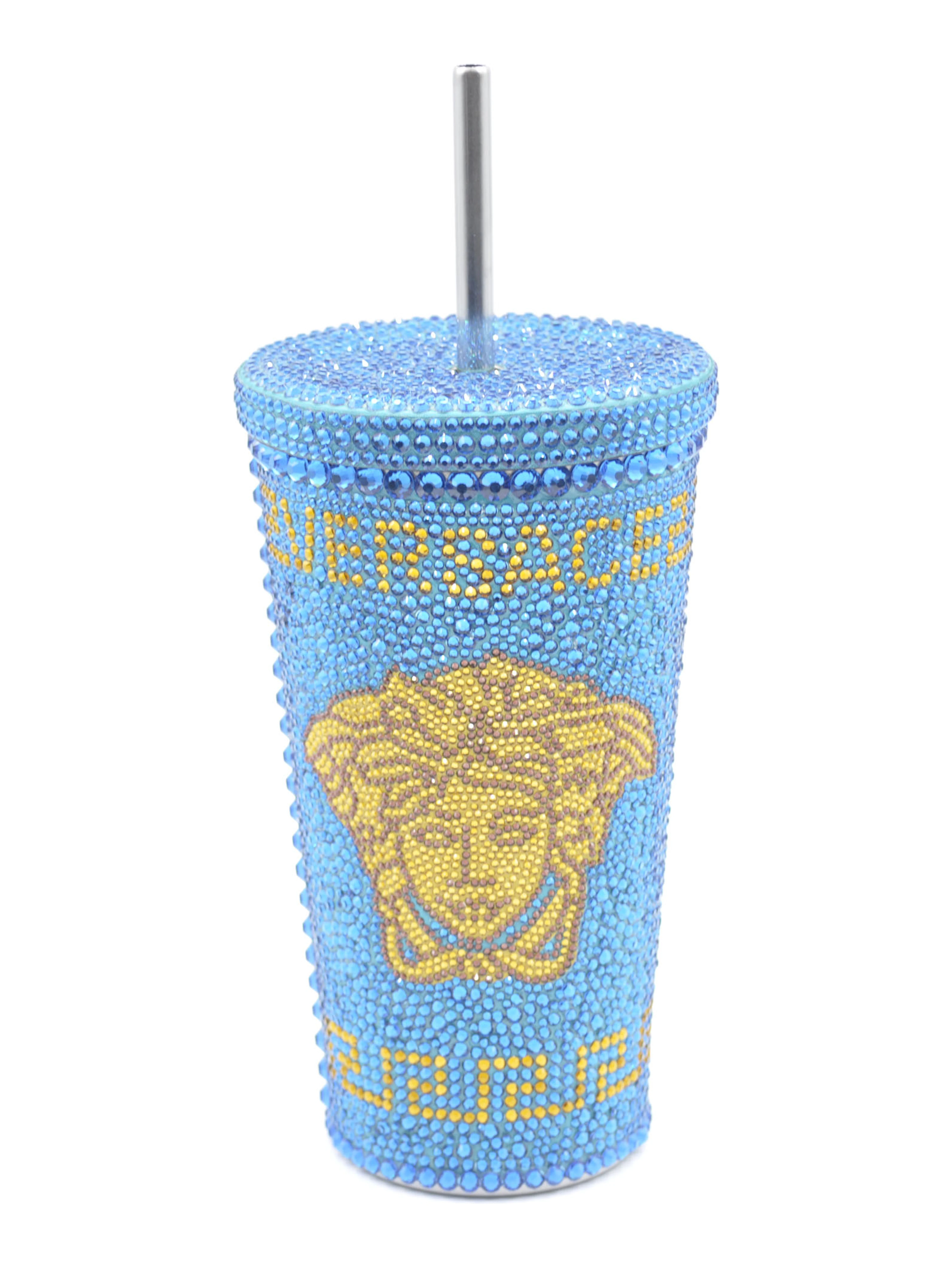 Crystal-embellished travel cup